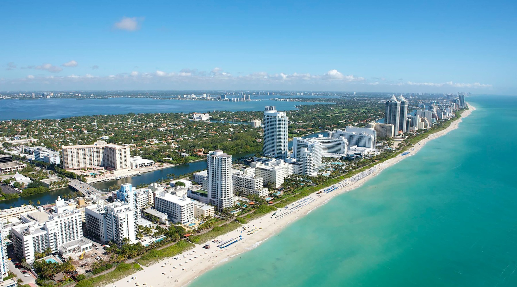 The Perfect Coastal Escape aerial of miami area